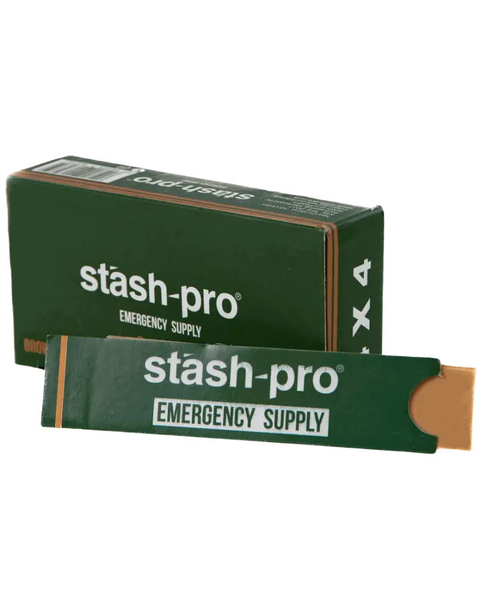 [5759] Stash Pro Emergency Supply 50 carteras con 4 papeles para rolar + 4 filtros café King Size (109 mm)