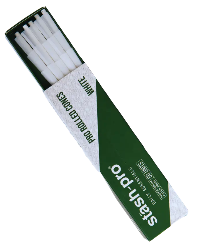 [NU2679] Stash Pro compass King Size 109 mm 50 Piezas blanco conos pre rolados