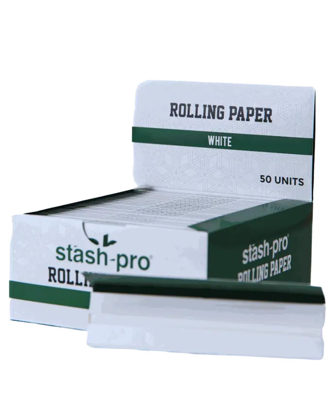 [NU5551] Stash Pro Rollign Paper 50 carteras papel para rolar con 32 sabanas blanco King Size (109 mm)