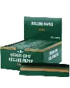 Stash Pro Rolling Paper 50 carteras papel para rolar con 32 sabanas cafe King Size (109 mm)
