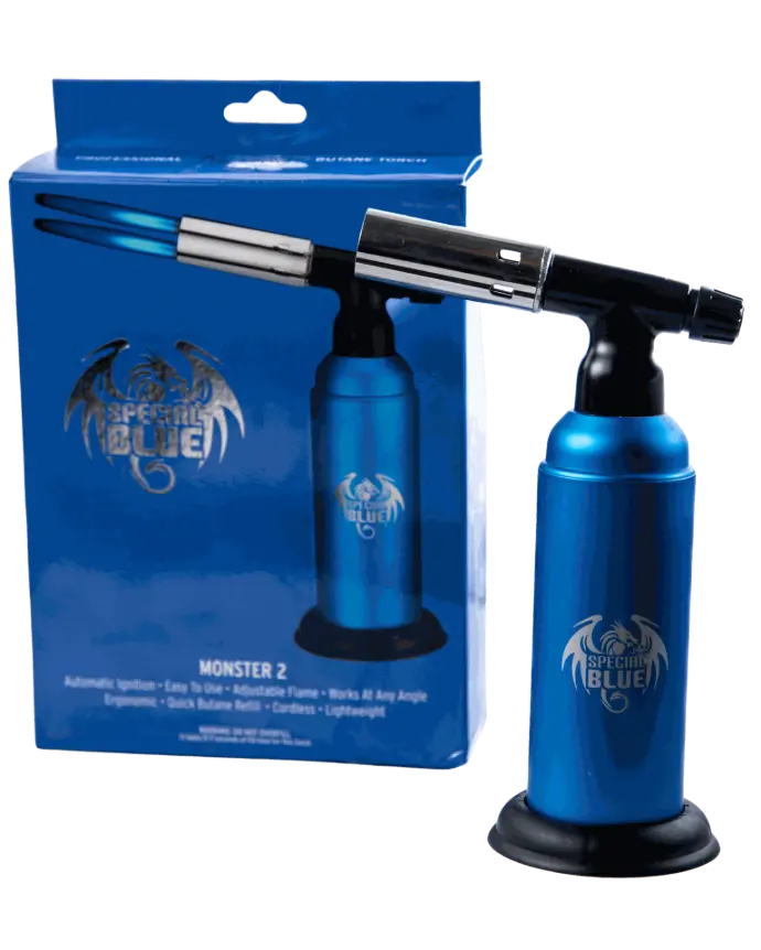 [7471] Soplete Monster azul 2 flamas