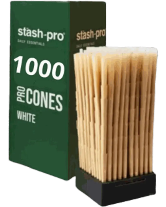 [NU109B] Stash Pro Torre de 1000 conos King Size 109 mm blanco