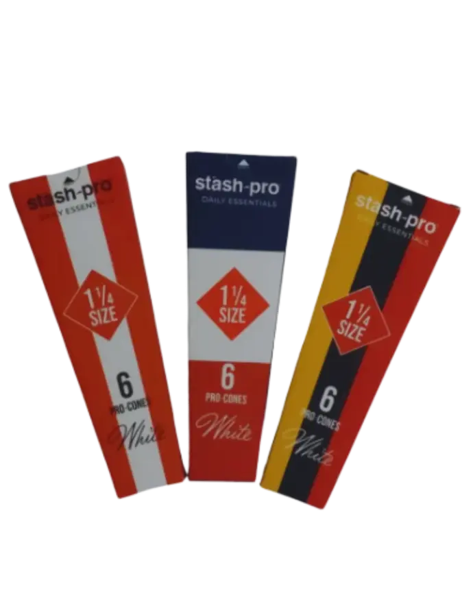 [2839pza] Stash Pro Conos pre rolados blanco 6 piezas 1¼ (84mm)