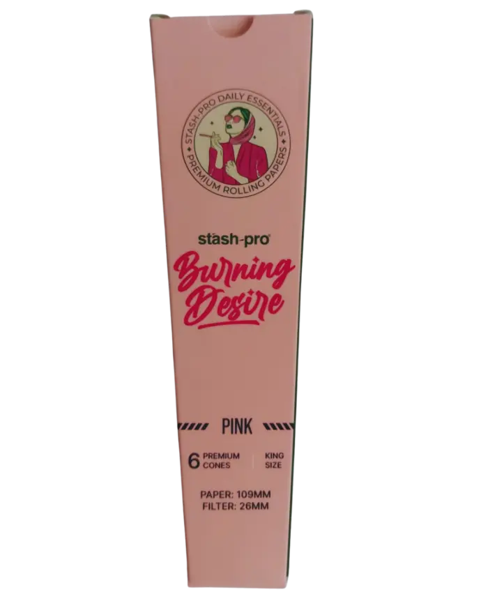 [2570PZA] Stash Pro Pink 6 conos pre rolados rosa King Size (109 mm)