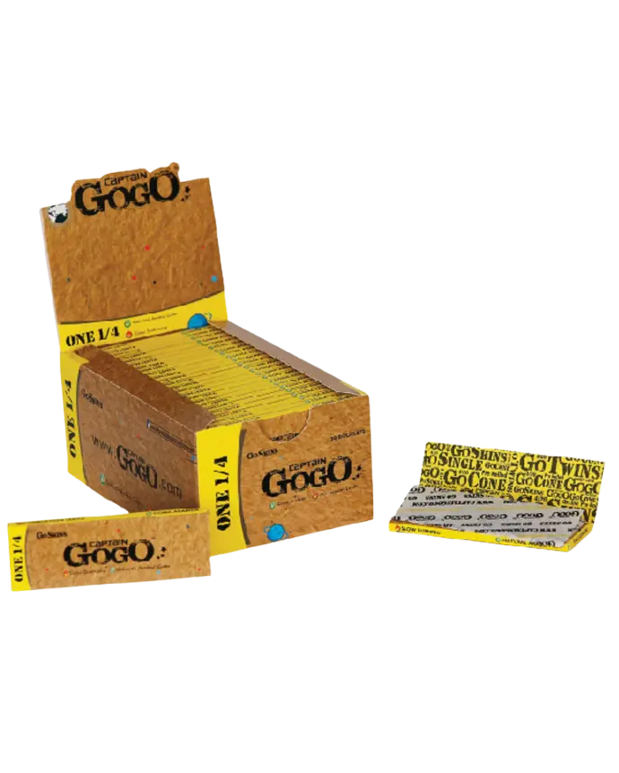 [0097] Captain Gogo 50 carteras papel para rolar con 33 sabanas blanco king size (109mm)