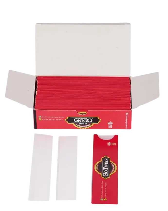 [0028] Captain Gogo Twins Emergency 50 carteras con 2 papeles para rolar + 2 filtros blanco King Size (109 mm)